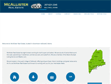 Tablet Screenshot of mcallisterrealestate.com